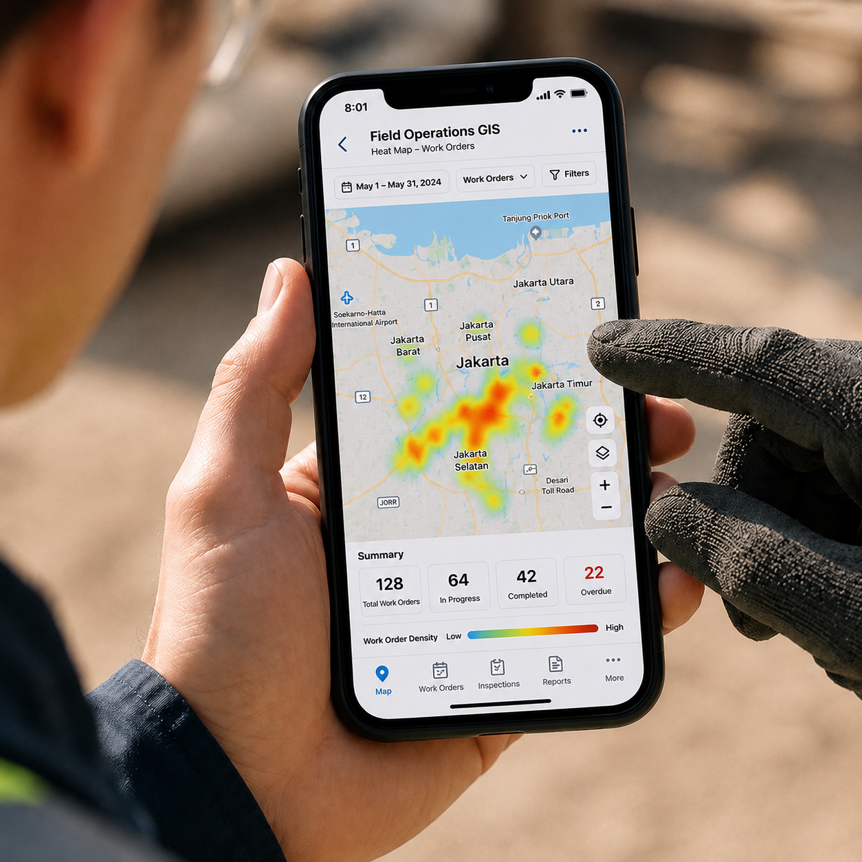 Mobile workforce and customer platform interface