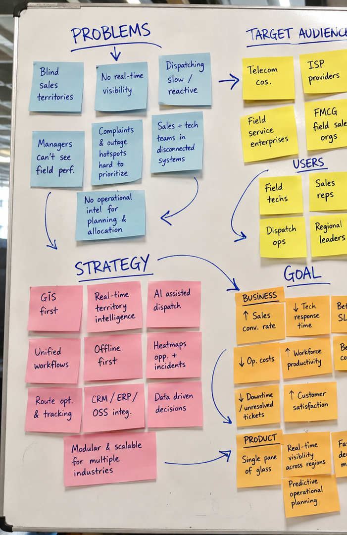 Product thinking and operational planning interface